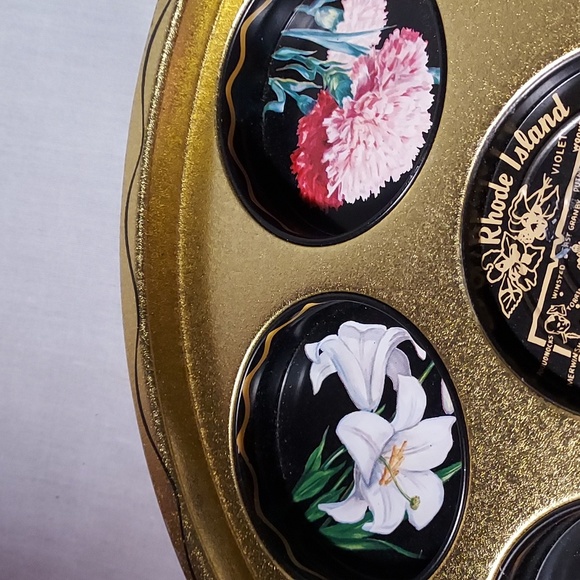 Vintage State of Rhode Island & Connecticut Drink Serving Tray - Picture 2 of 8